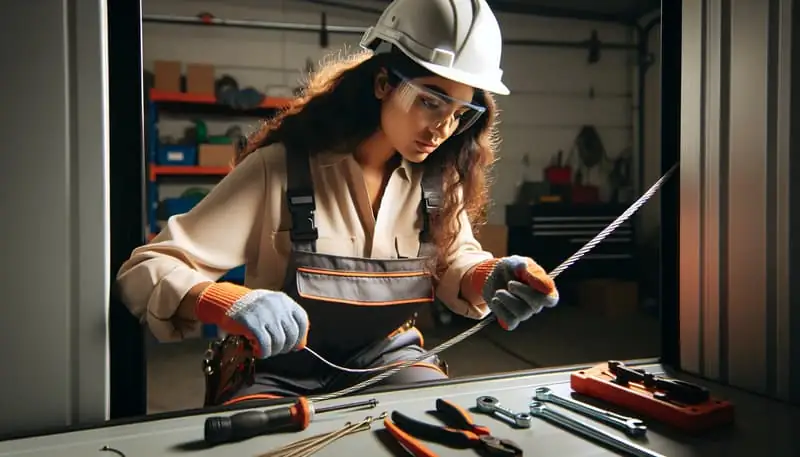 Garage Door Cable Repair — North Park