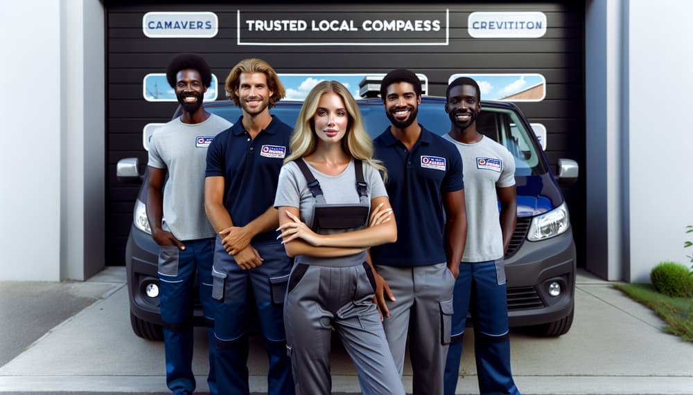 Professional garage door team in San Diego