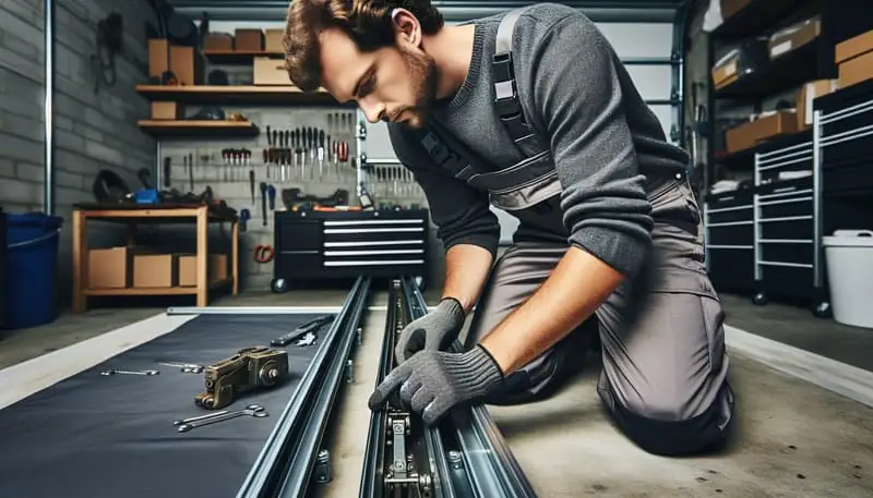 Garage Door Track Repair — Skyline